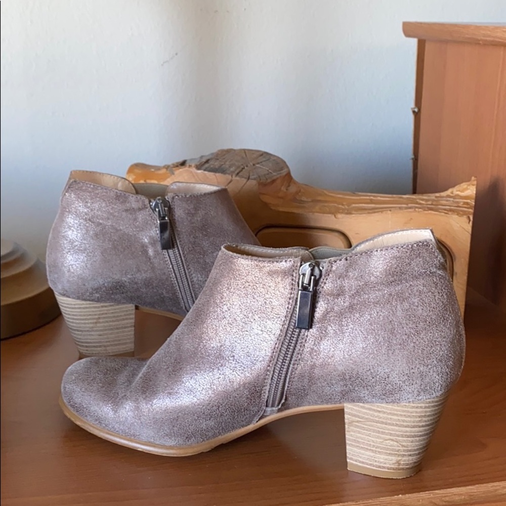 NavyBoot Booties in Metallic